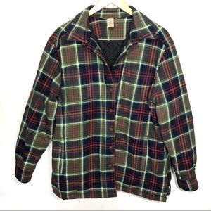 Duluth Trading Company Red Plaid Flannel Jacket